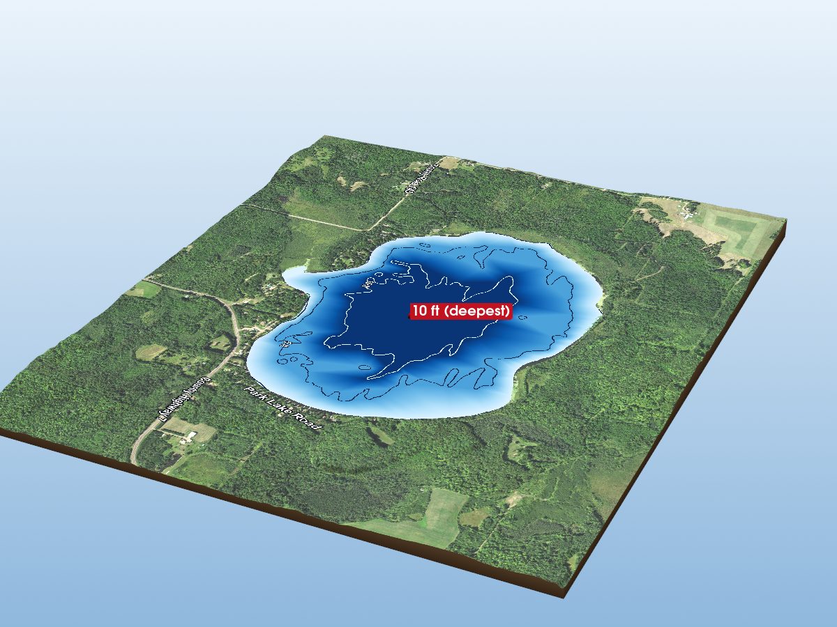 Depth map of Park Lake