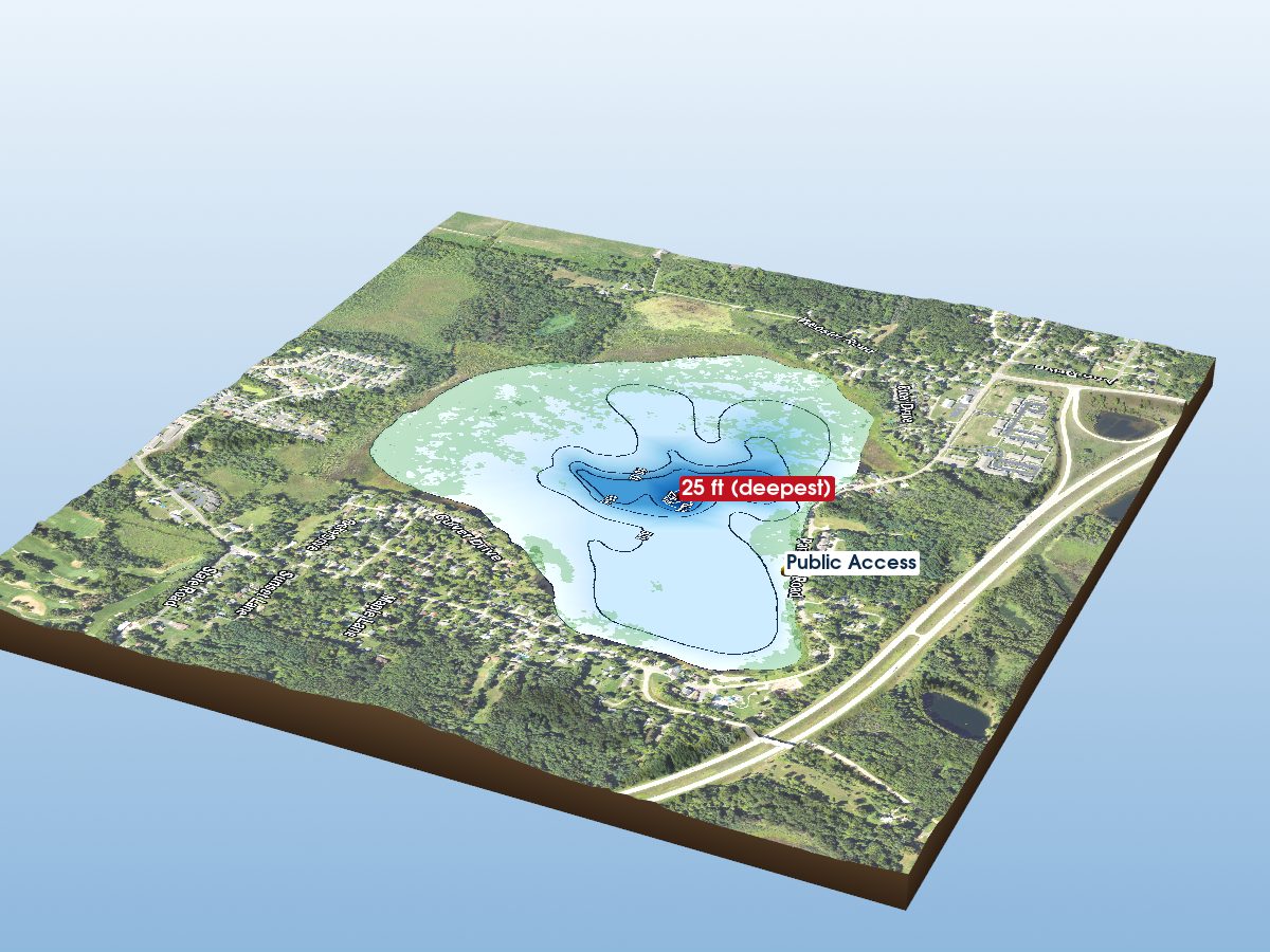 Depth map of Park Lake