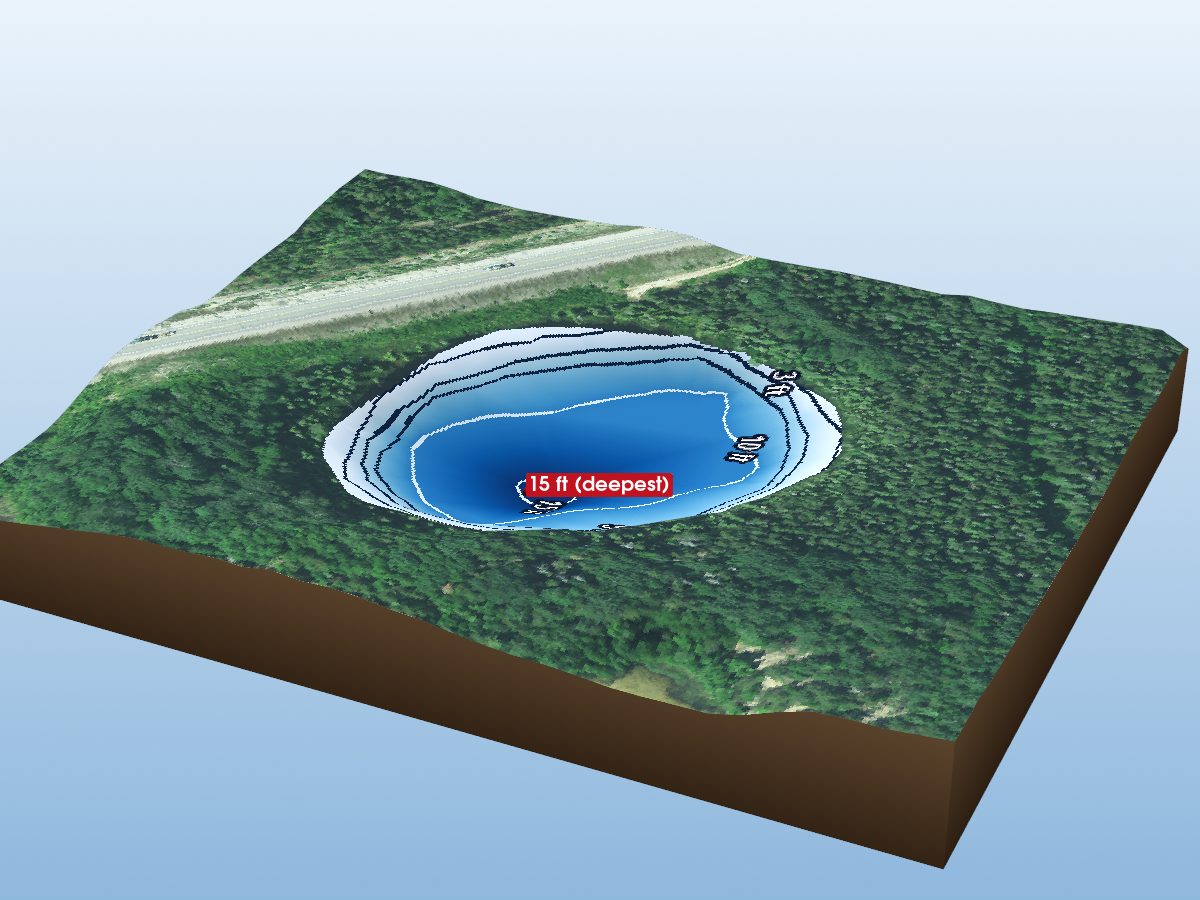 Depth map of Parkinson's Pothole
