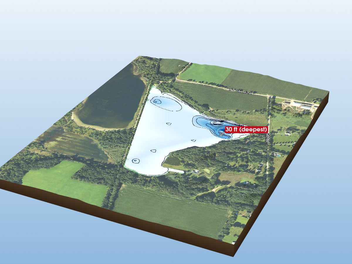 Depth map of part of Lime L.