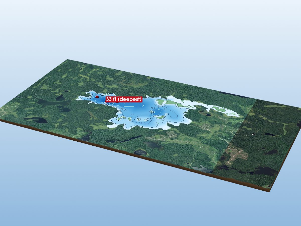 Depth map of Pebonishewi Lake