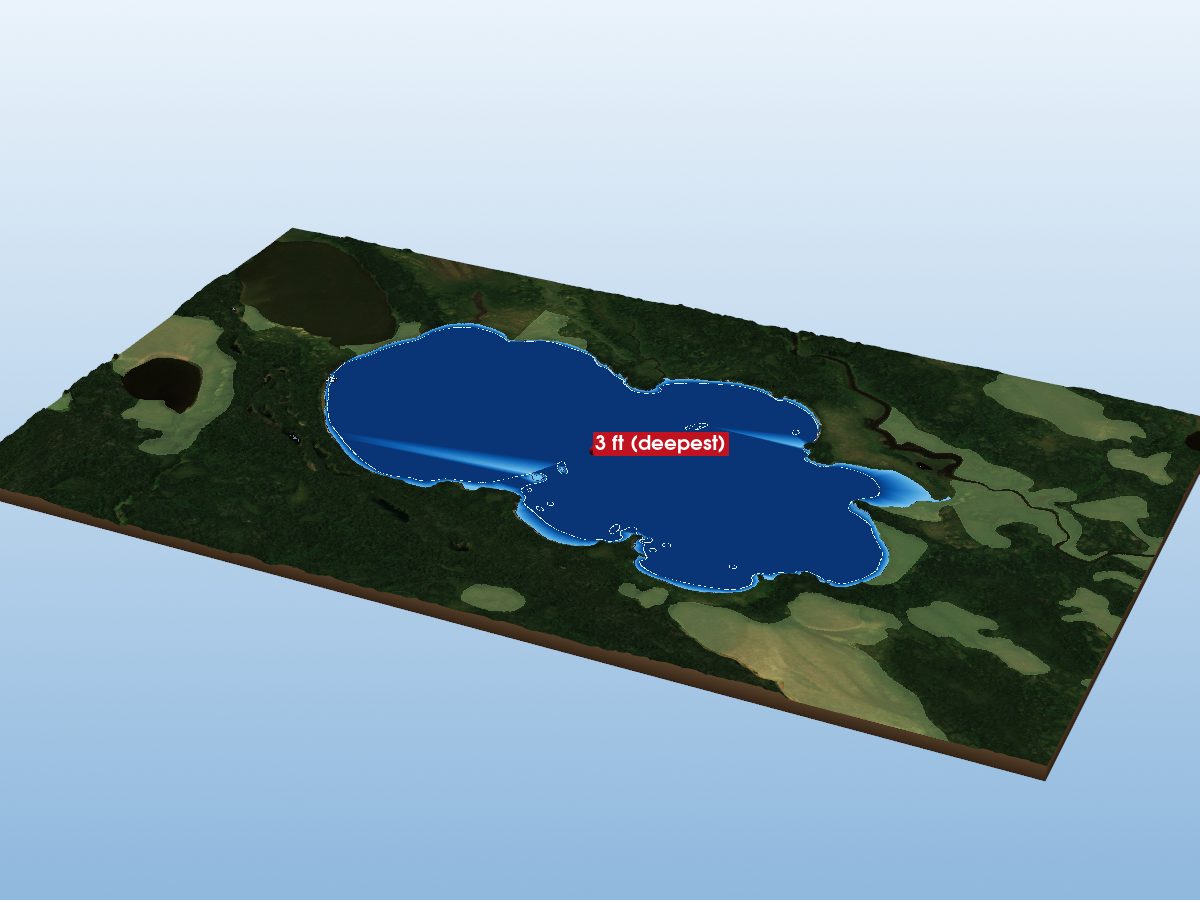 Depth map of Peeagwon Lake