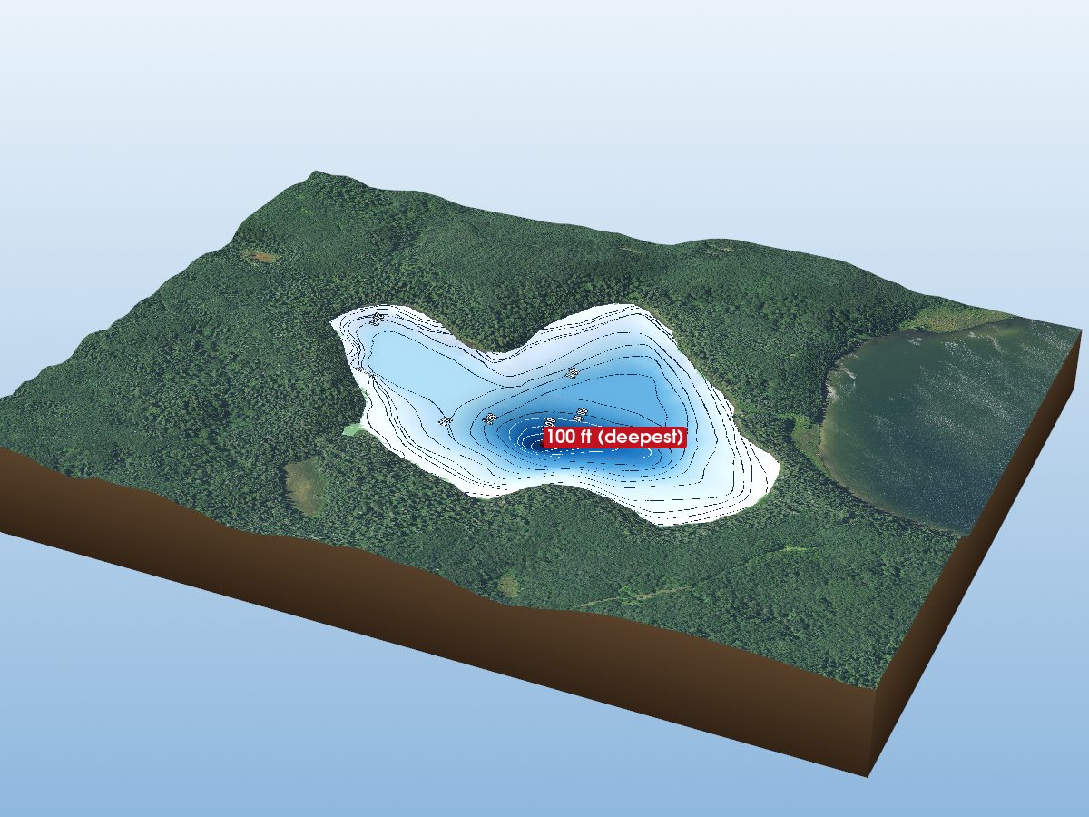 Depth map of Perrin Lake