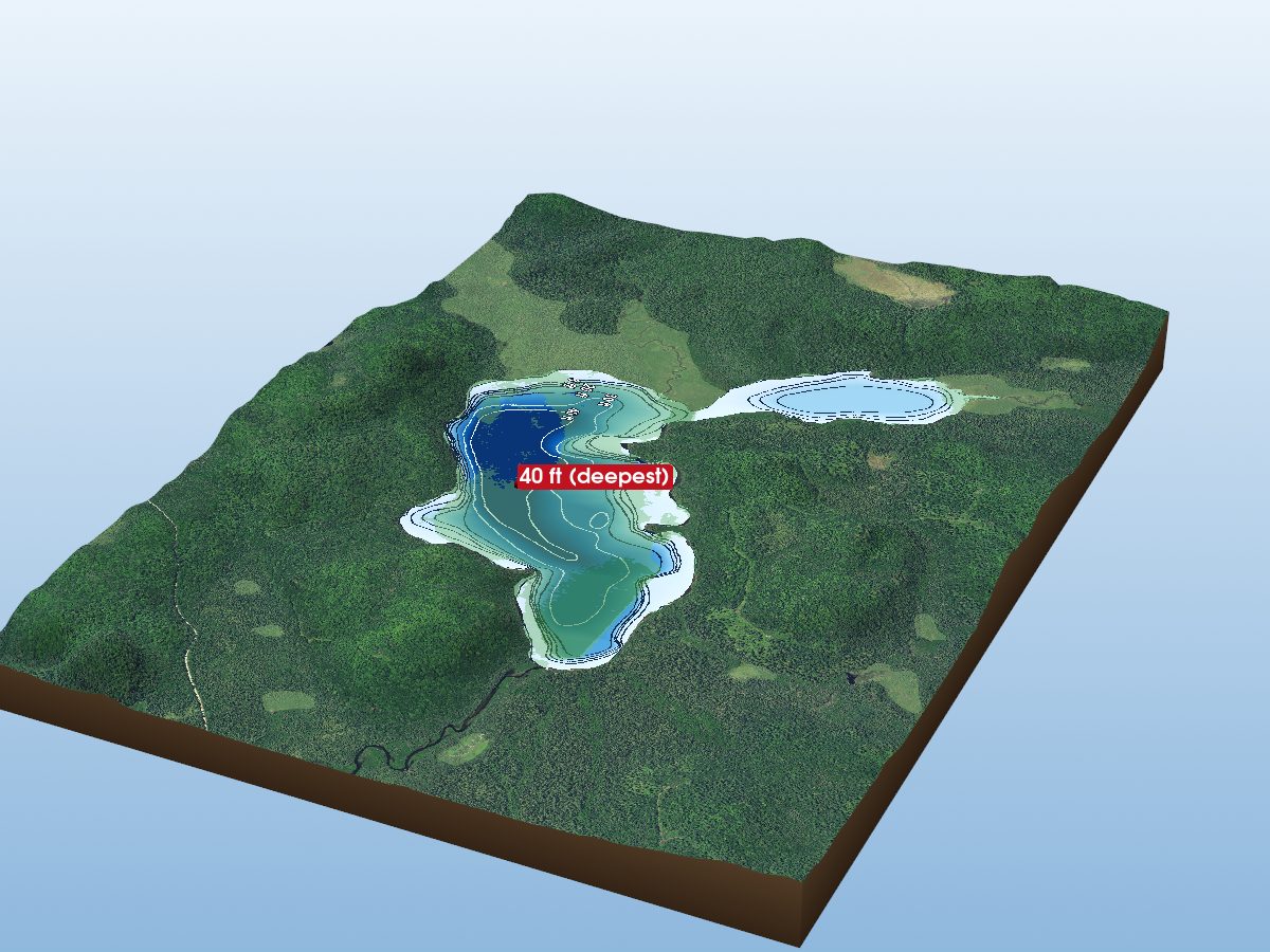Depth map of Philip Lake