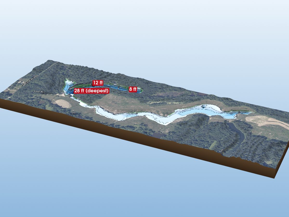 Depth map of Pigeon Pit
