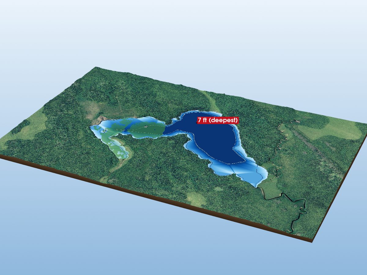 Depth map of Pigment Lake