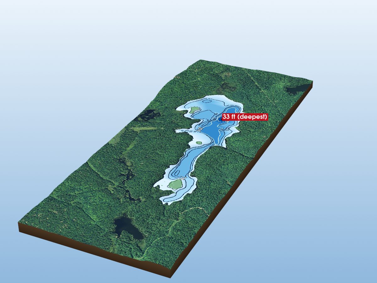 Depth map of Pistol Lake