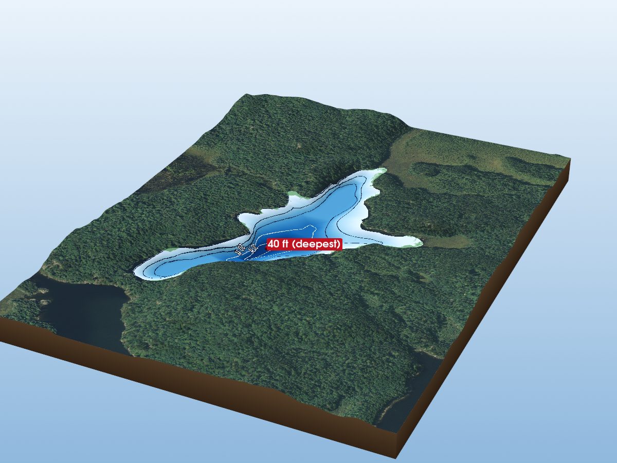 Depth map of Pistol Lake