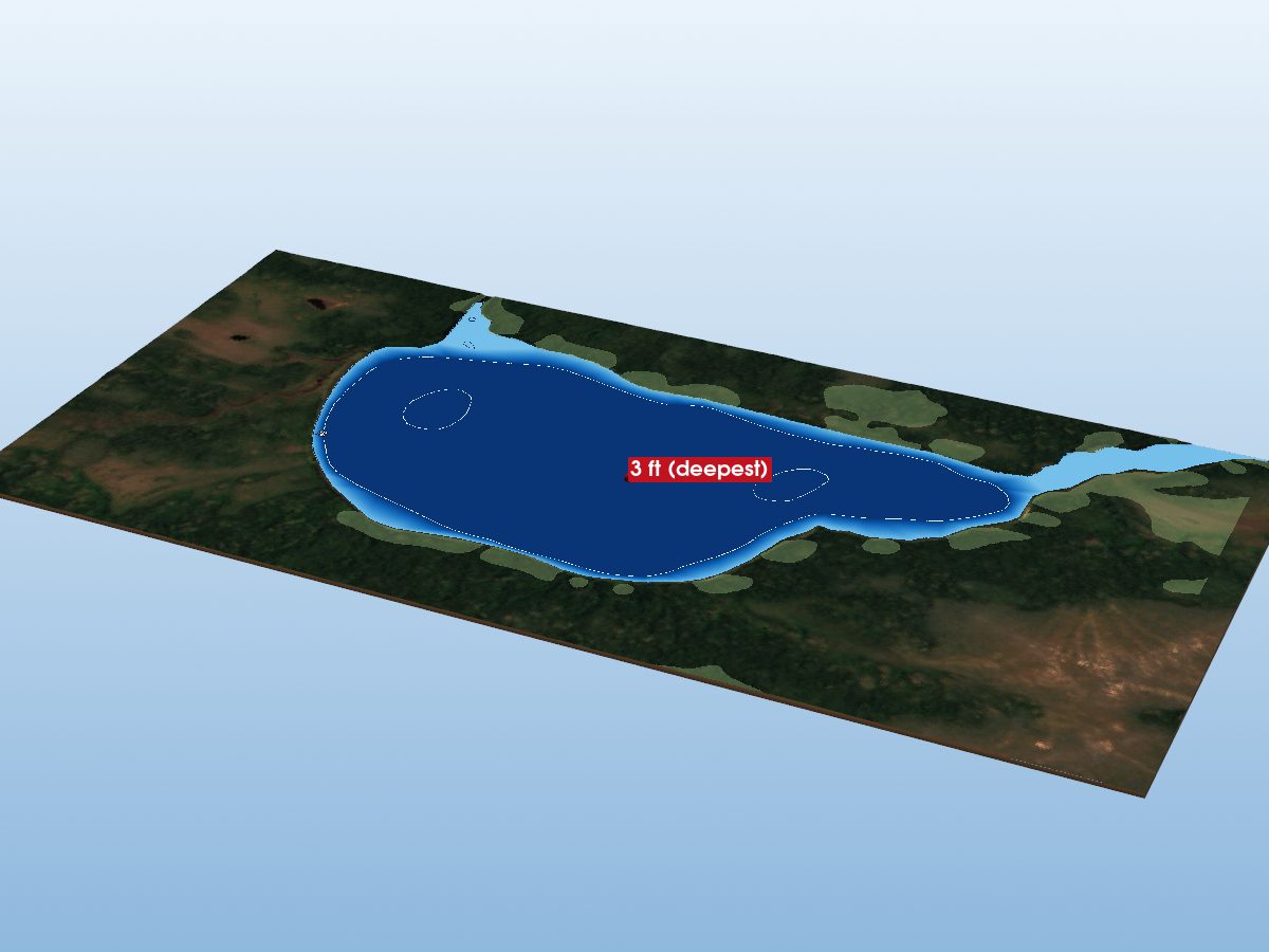 Depth map of Plant Lake