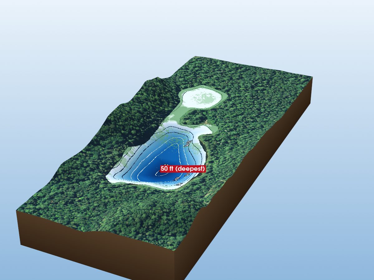 Depth map of Platypus Lake