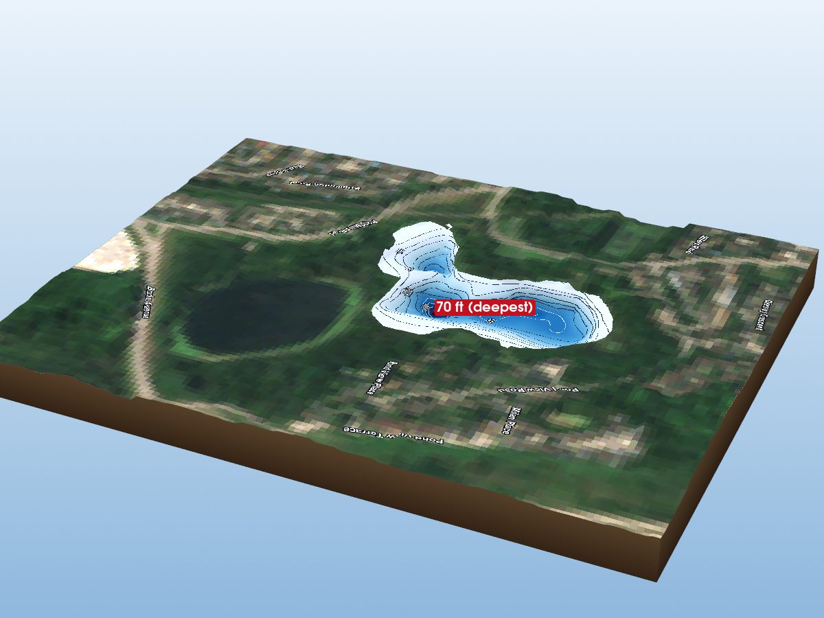 Depth map of Pond Mills