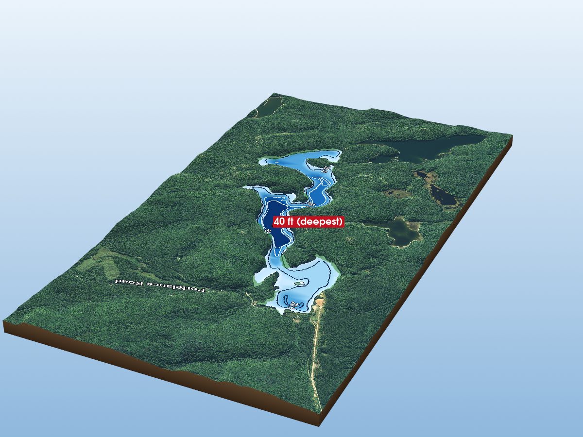 Depth map of Portelance L.