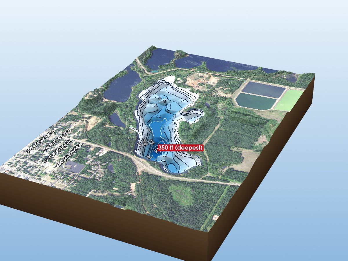 Depth map of Portsmouth Mine