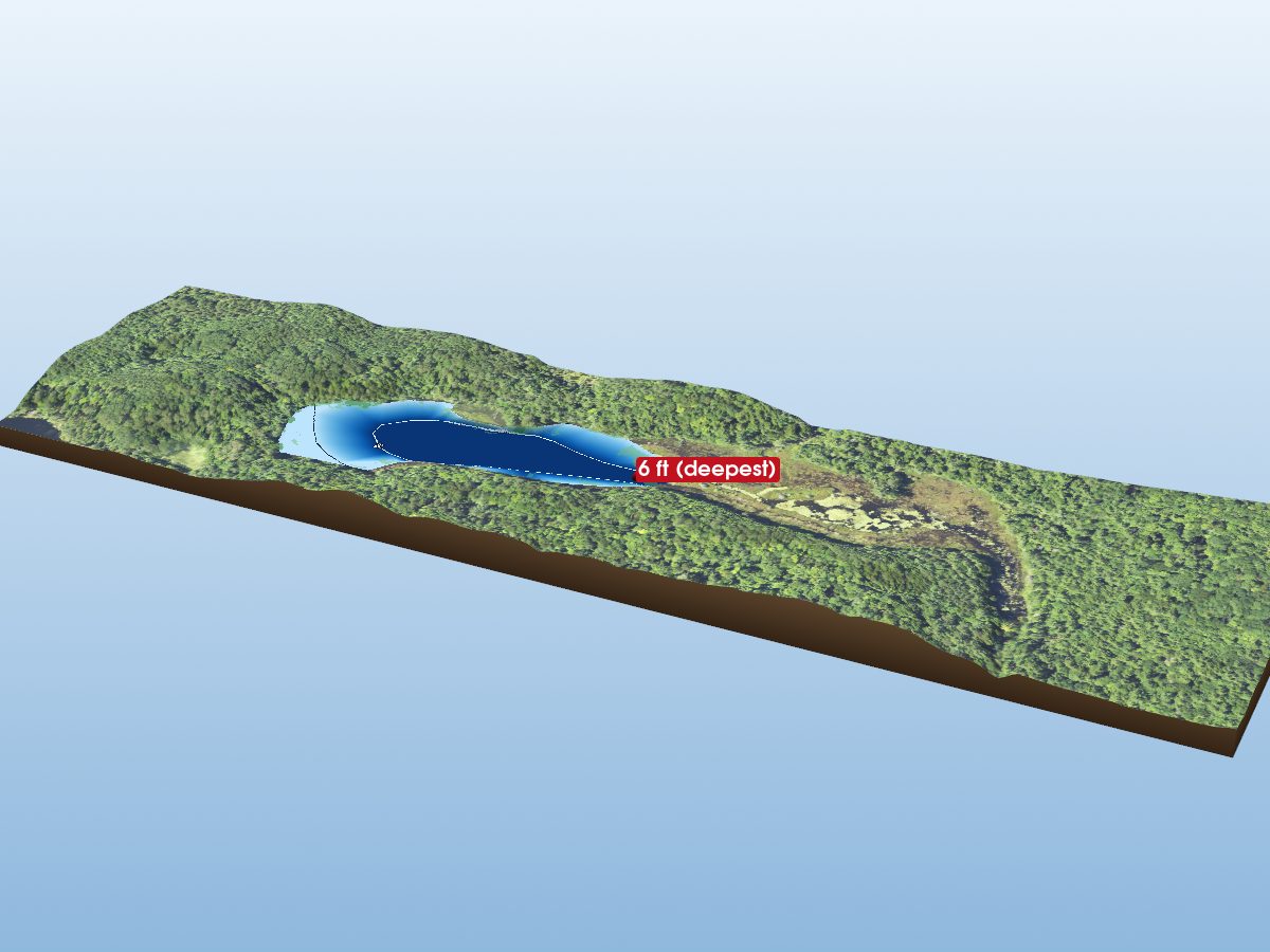 Depth map of Pot Lake