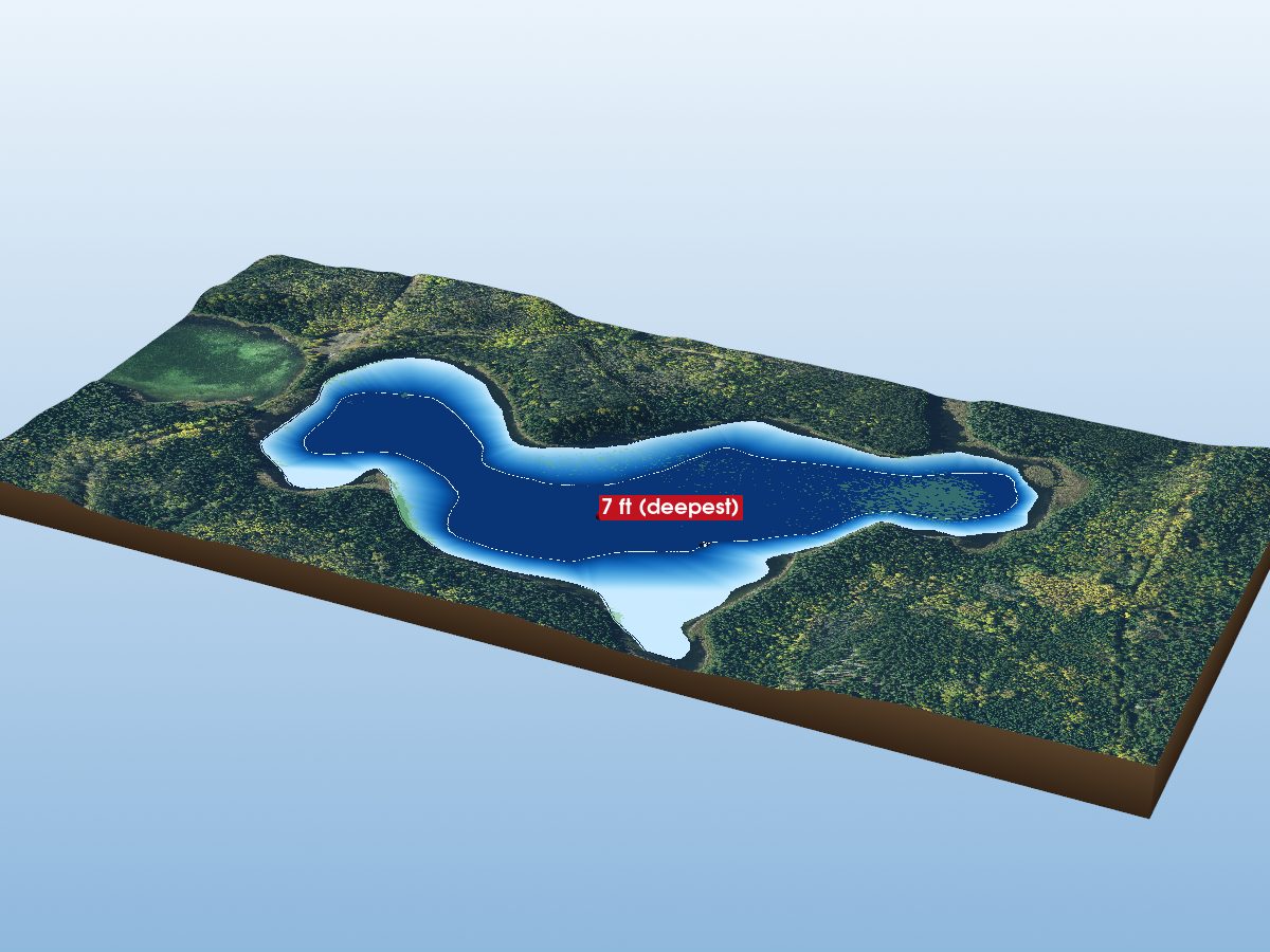 Depth map of Professor Lake