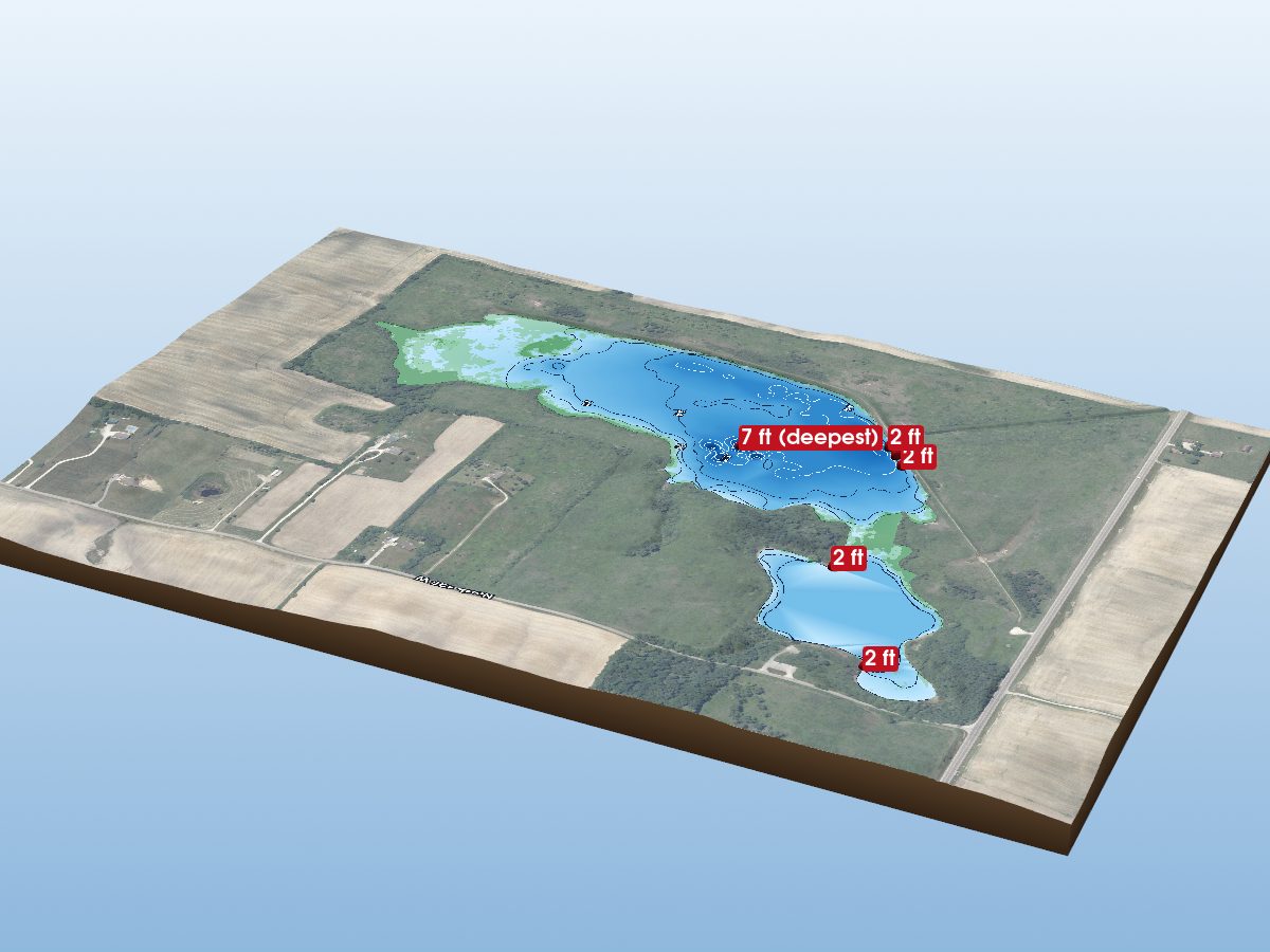 Depth map of Province Pond
