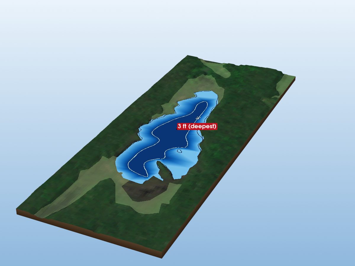 Depth map of Quenlin Lake