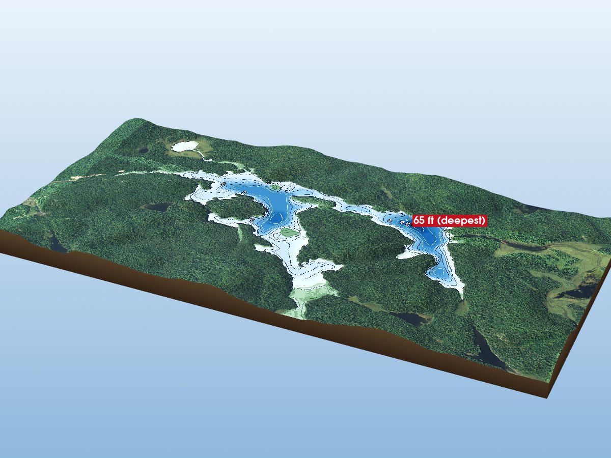 Depth map of Quinn Lake