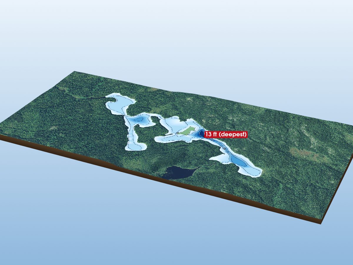 Depth map of Raggy Lake