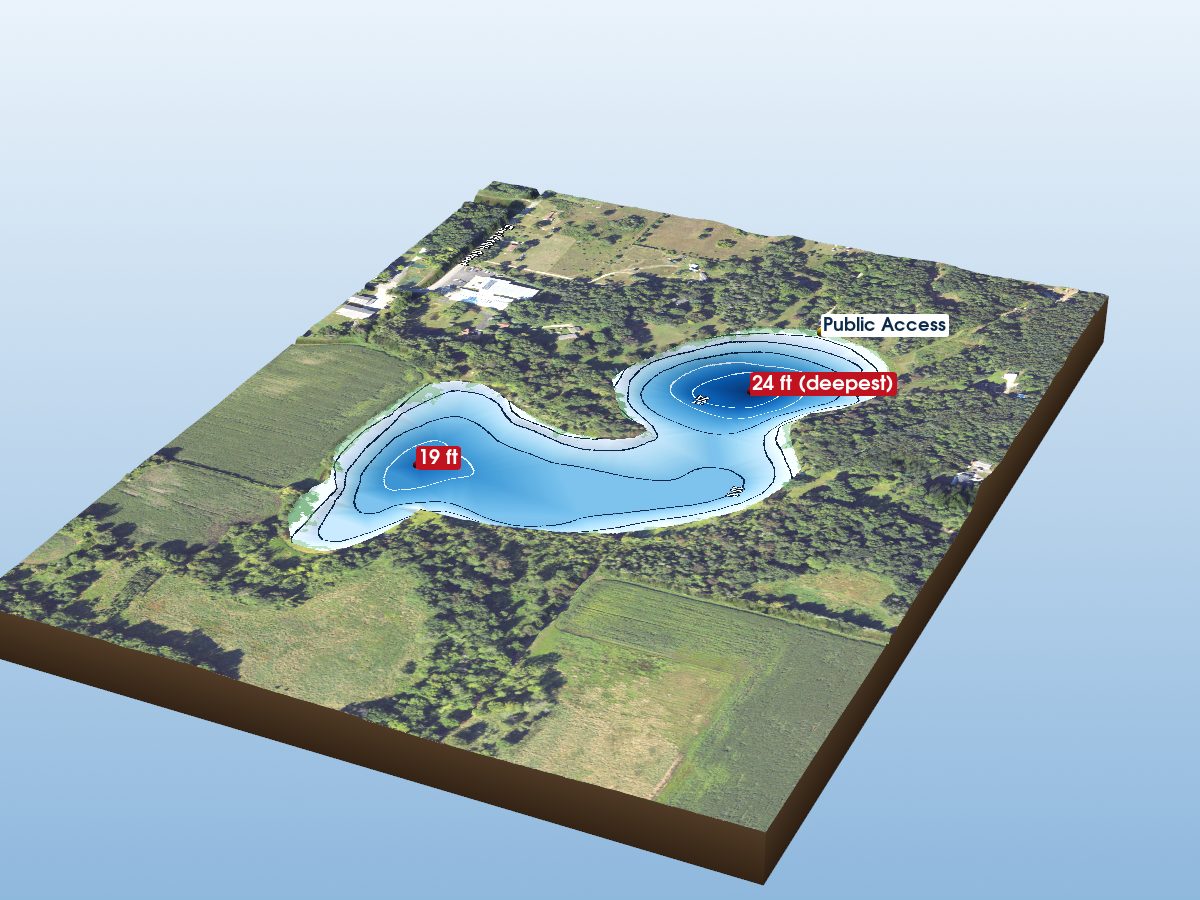 Depth map of Ransom Lake