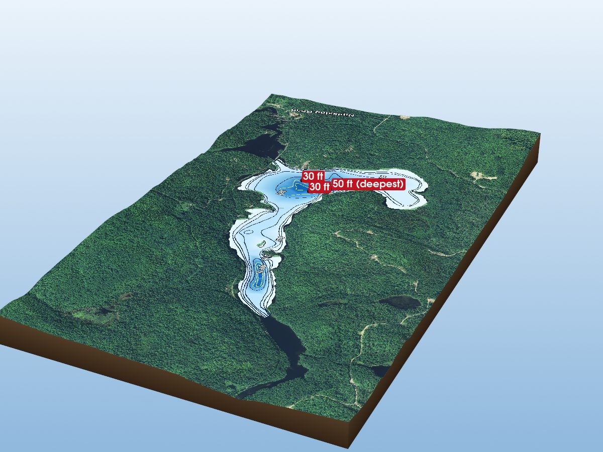 Depth map of Rapid Lake