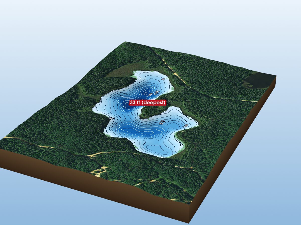 Depth map of Rathwell Lake