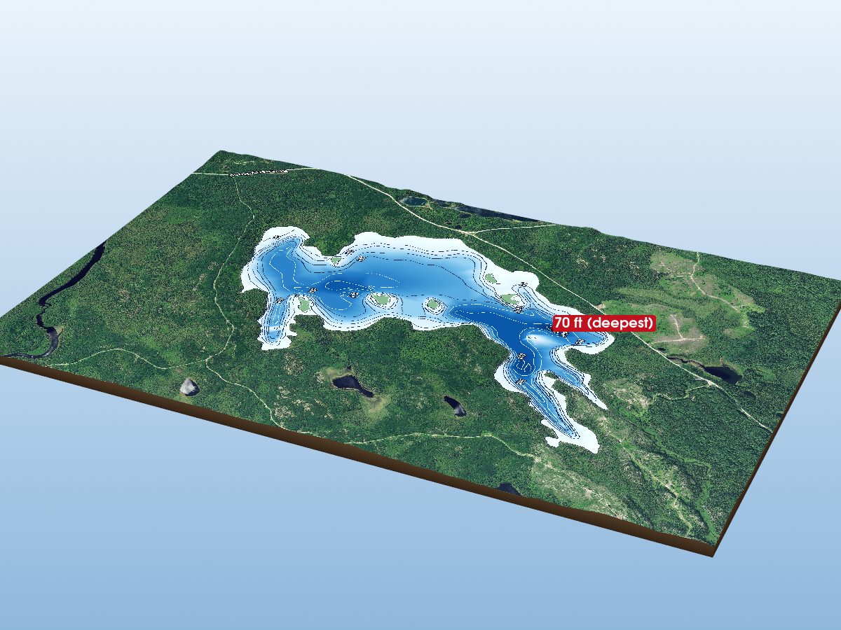 Depth map of Raynar Lake