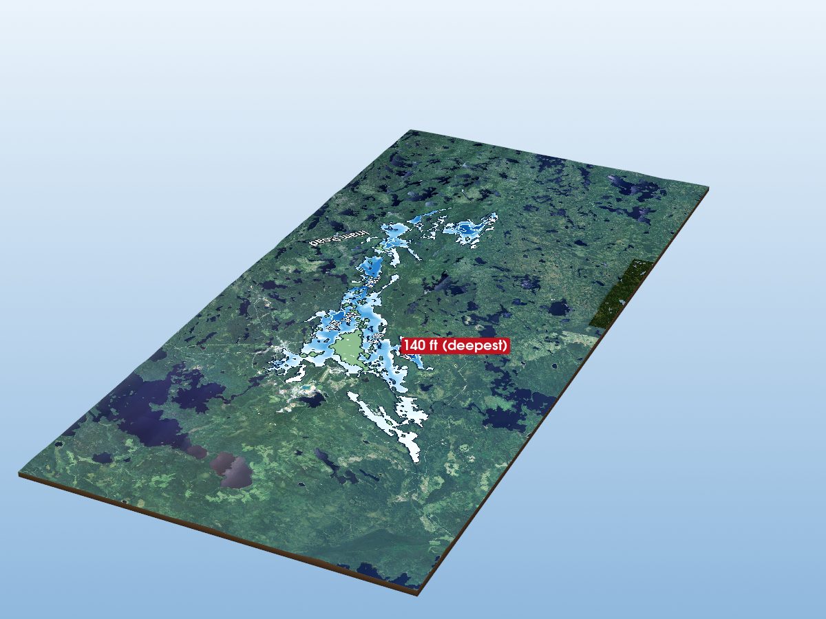 Depth map of Red Lake