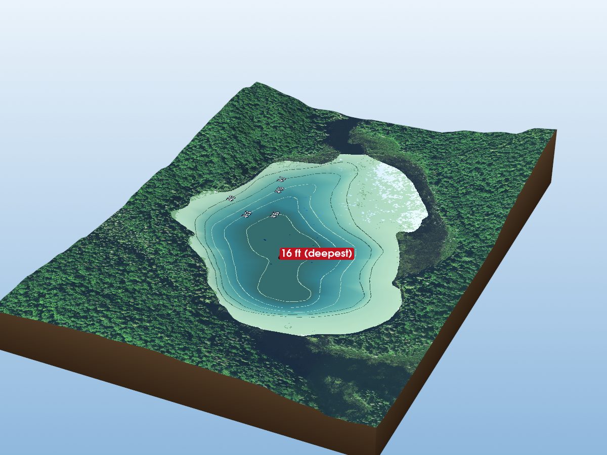 Depth map of Red Lake