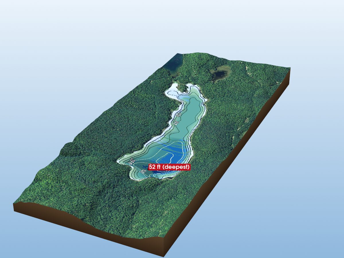 Depth map of Regal Lake