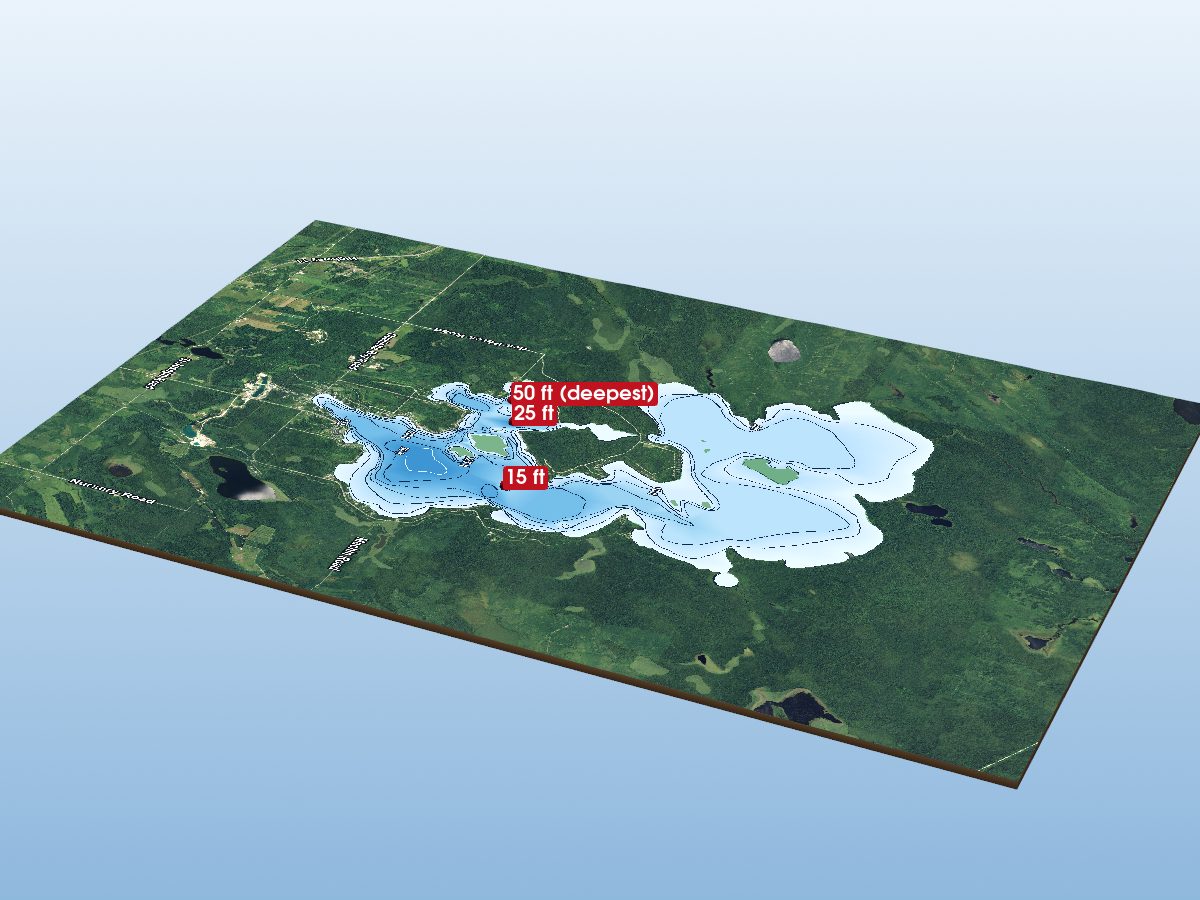 Depth map of Remi Lake
