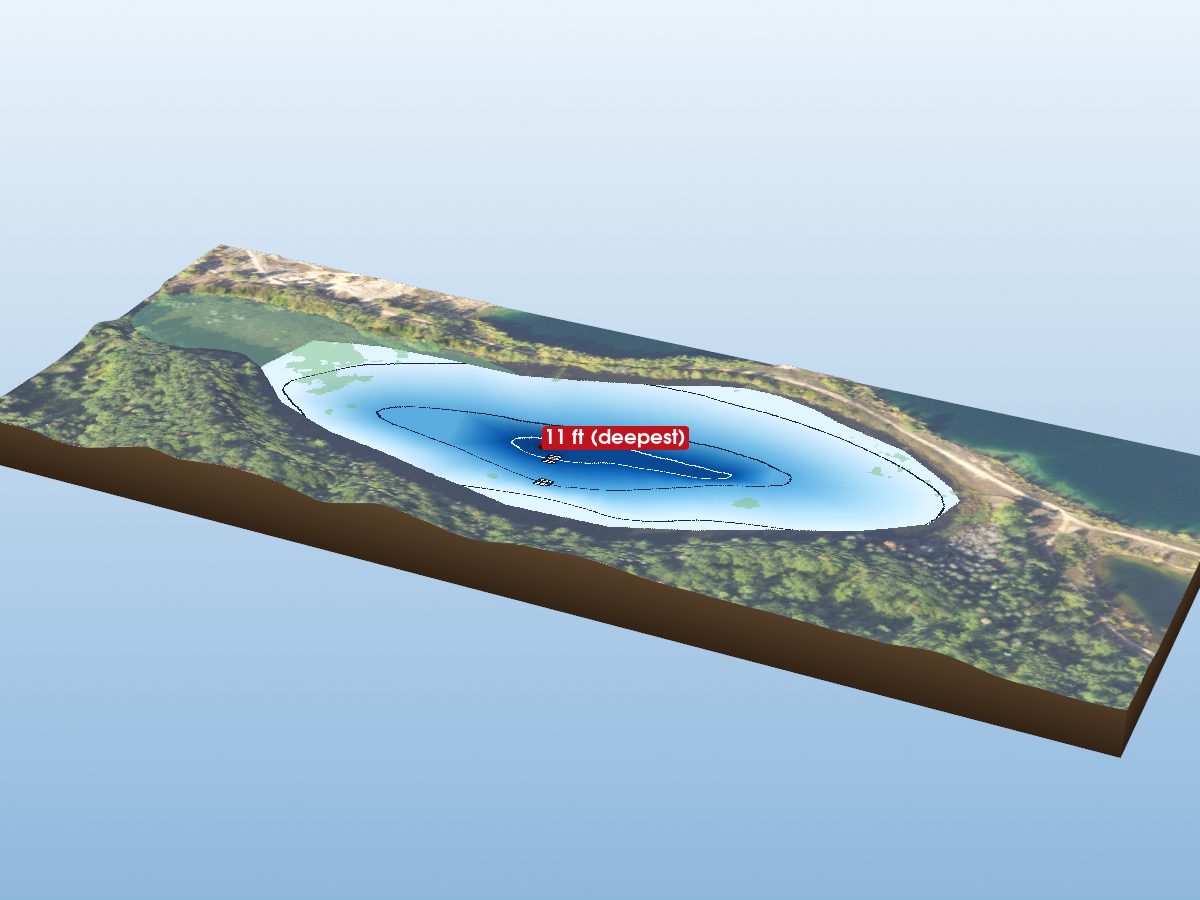 Depth map of Richard Lake