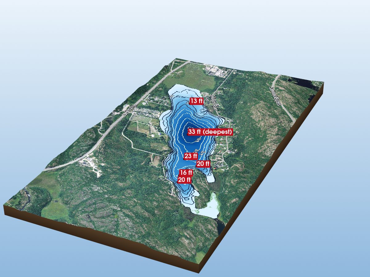 Depth map of Richard Lake