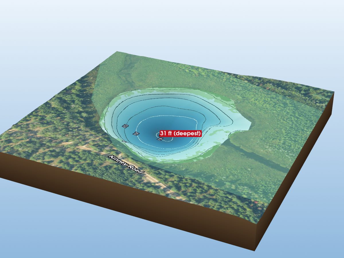 Depth map of River  Lake