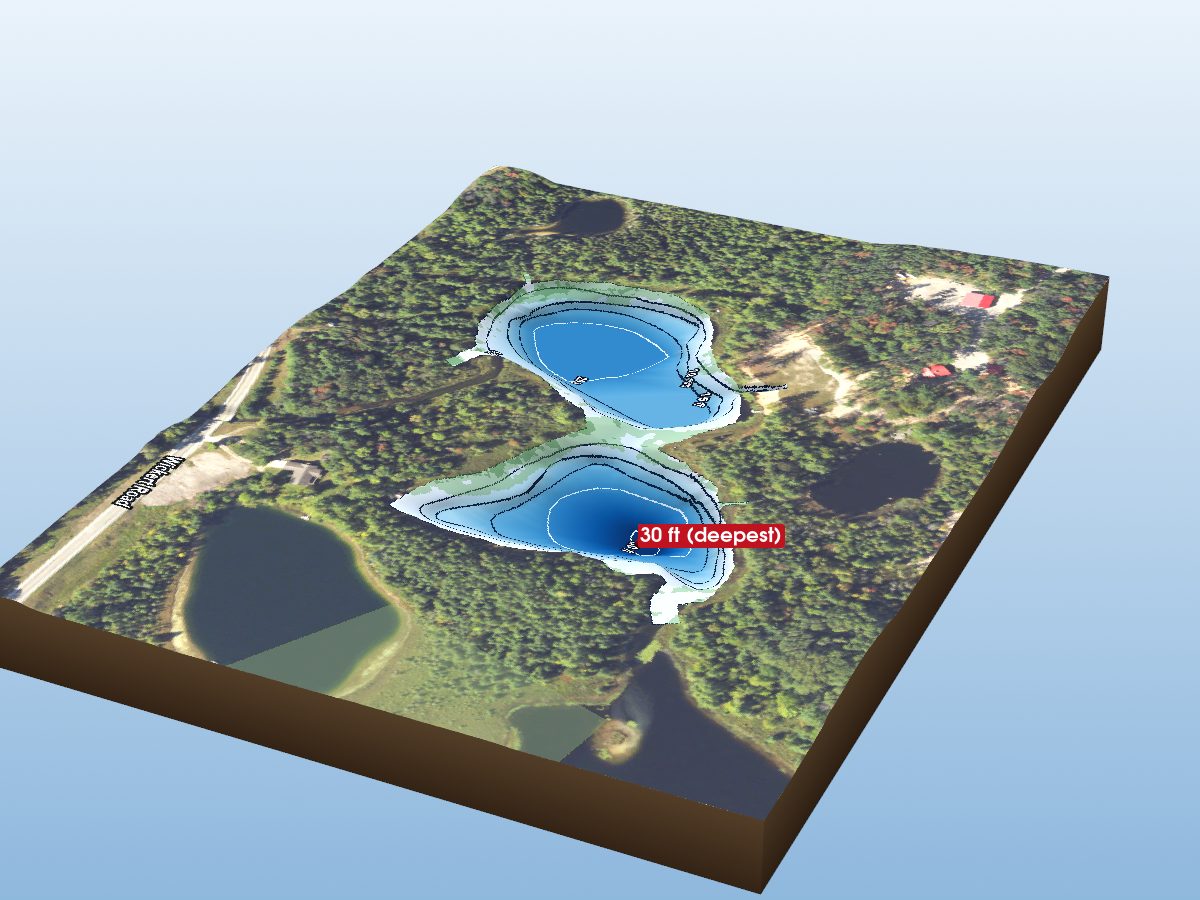 Depth map of River Lakes