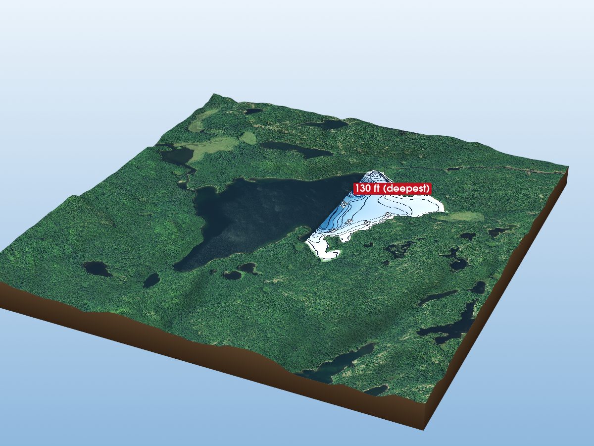 Depth map of Robb Lake