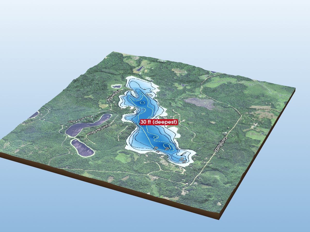 Depth map of Ross Lake