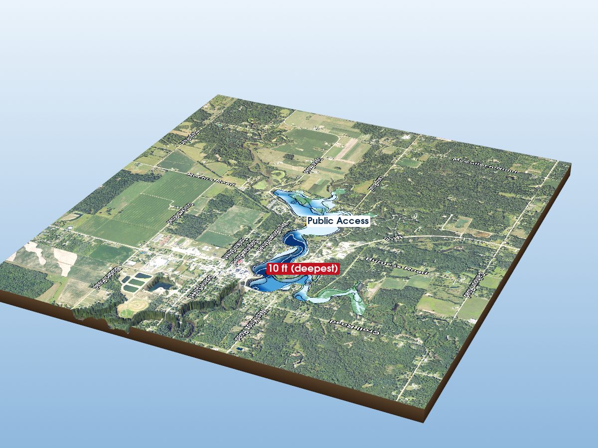 Depth map of Ross Lake