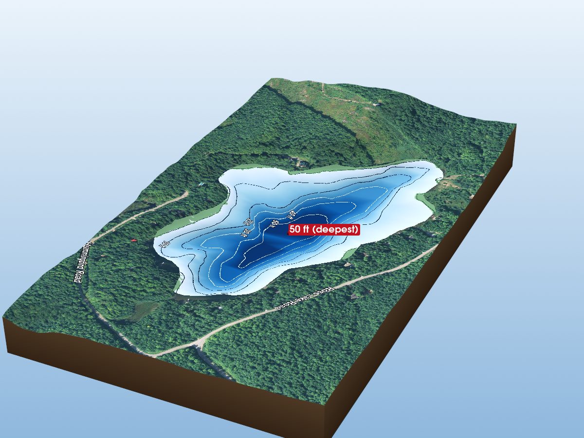 Depth map of Ross Lake