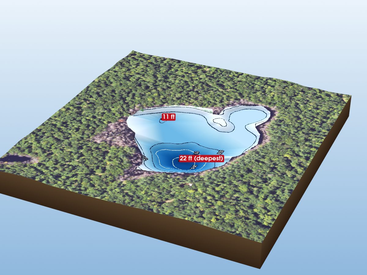 Depth map of Ross Lake