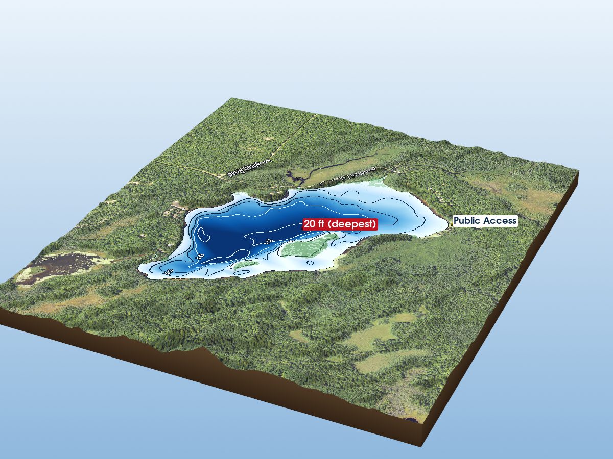 Depth map of Ross Lake