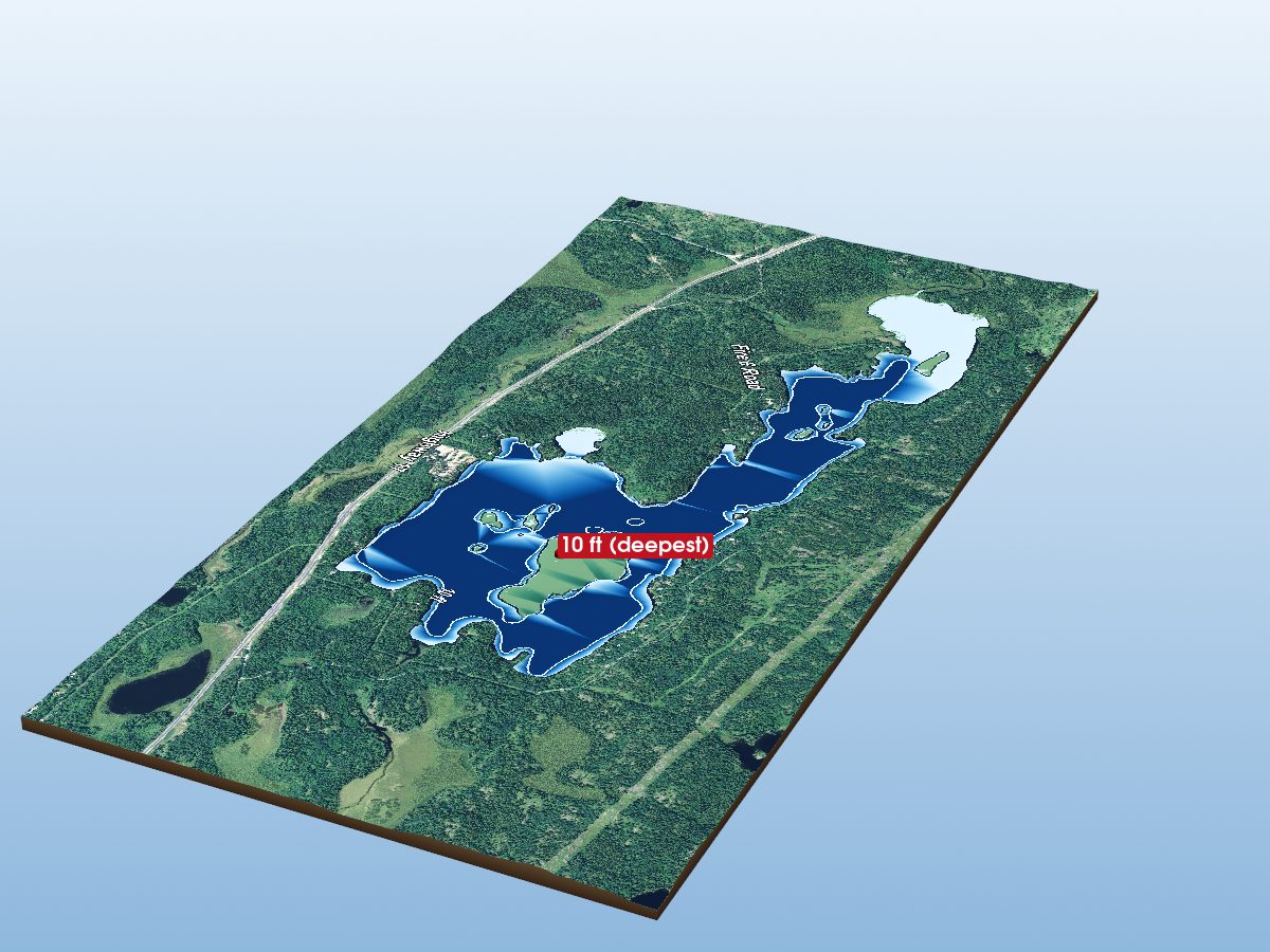 Depth map of Royal Lake