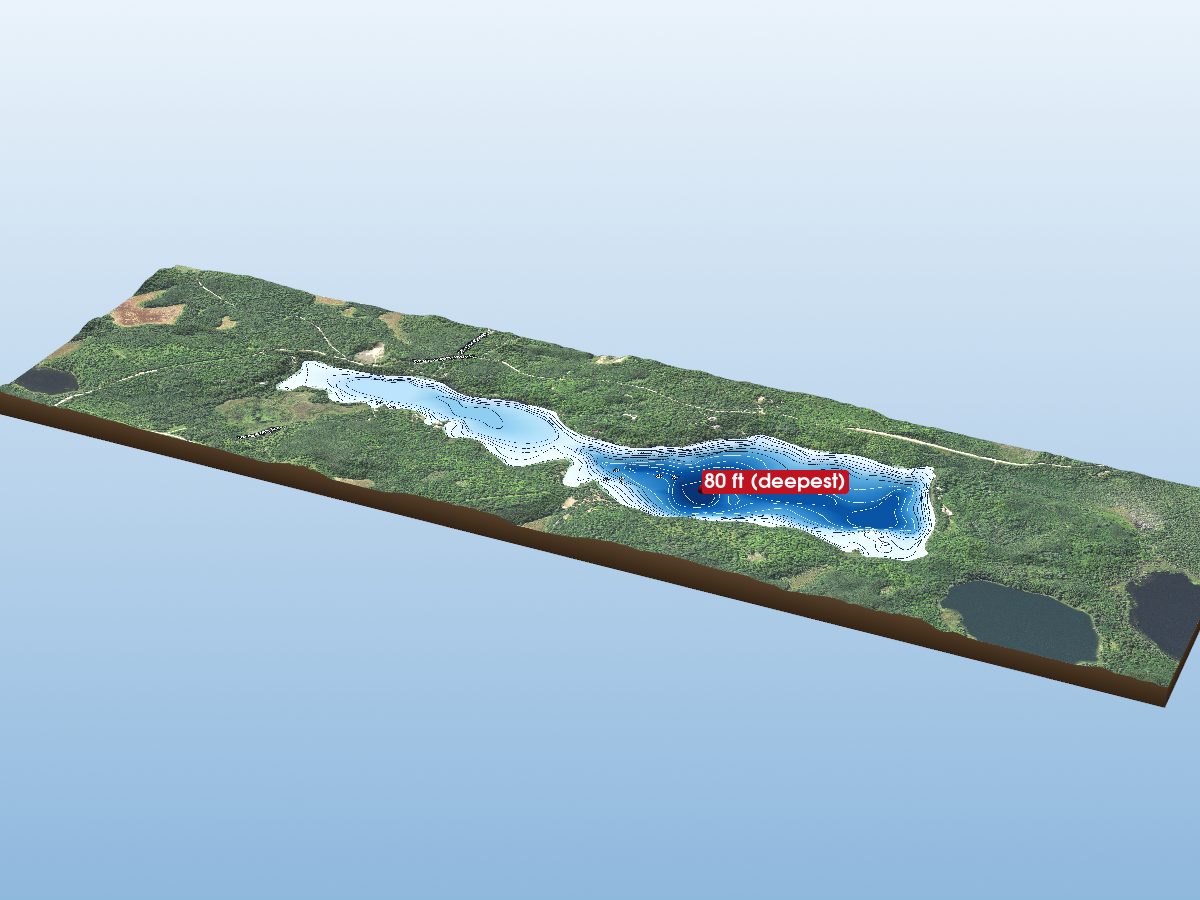 Depth map of Ruby Lake