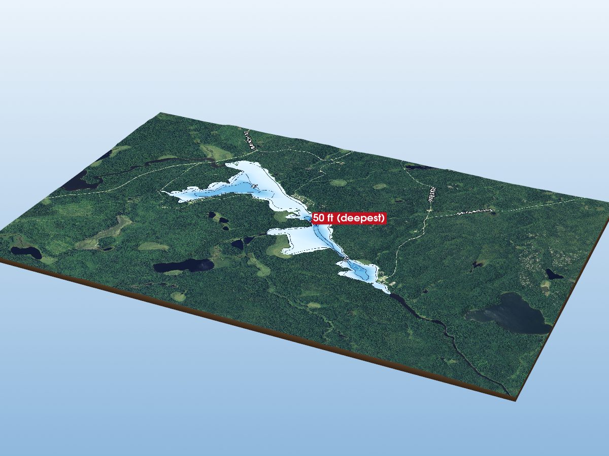 Depth map of Rufus Lake