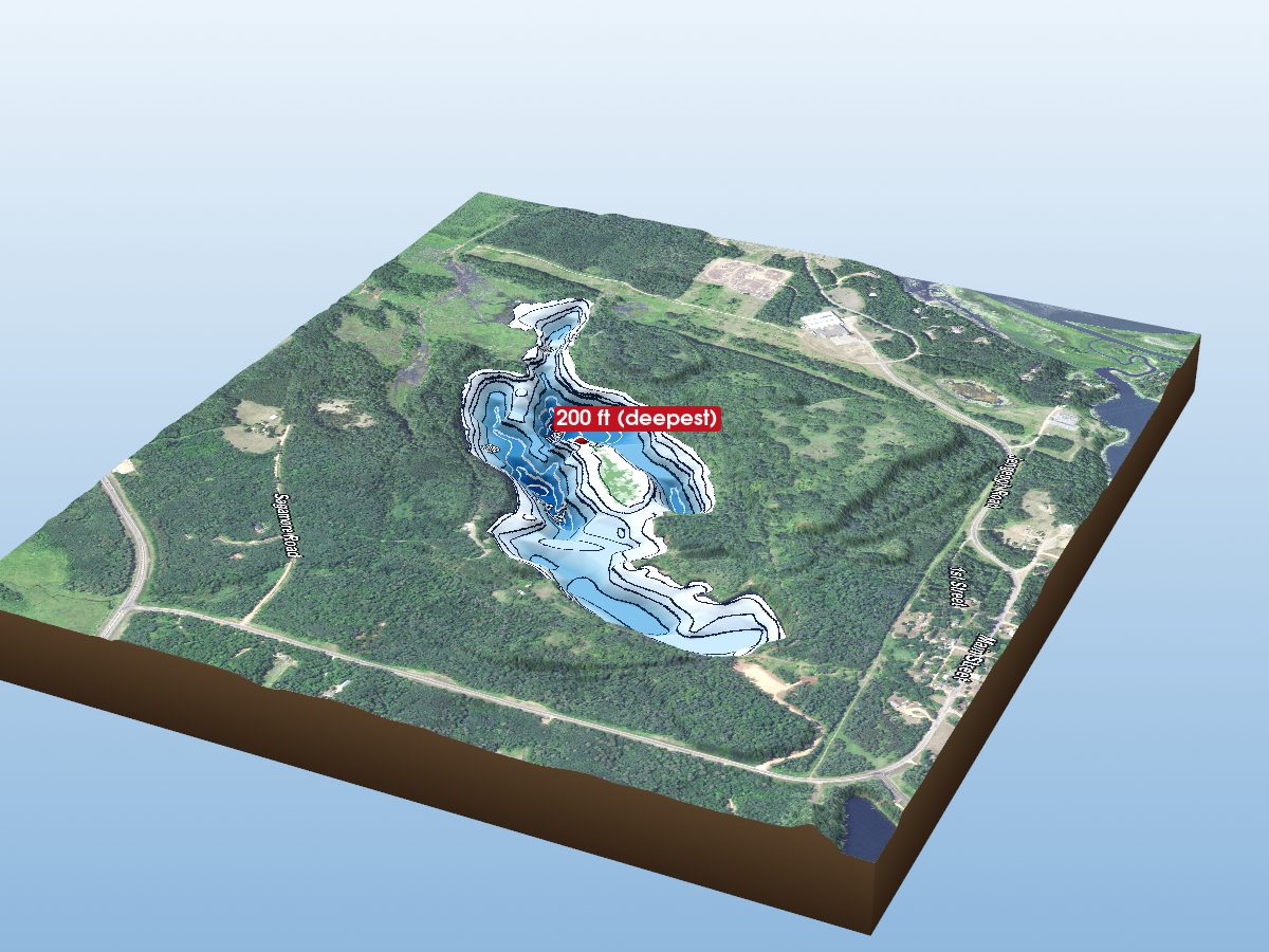 Depth map of Sagamore Mine