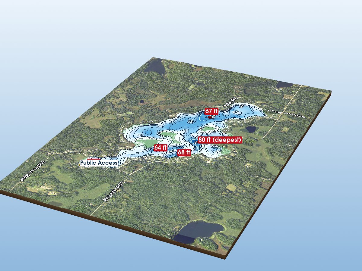 Depth map of Sage Lake