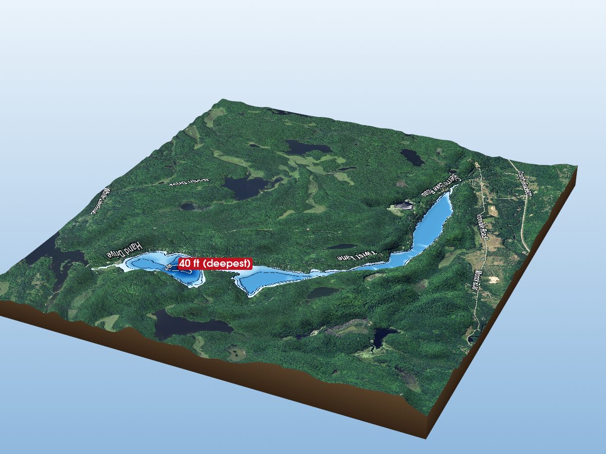 Depth map of Salerno Lake