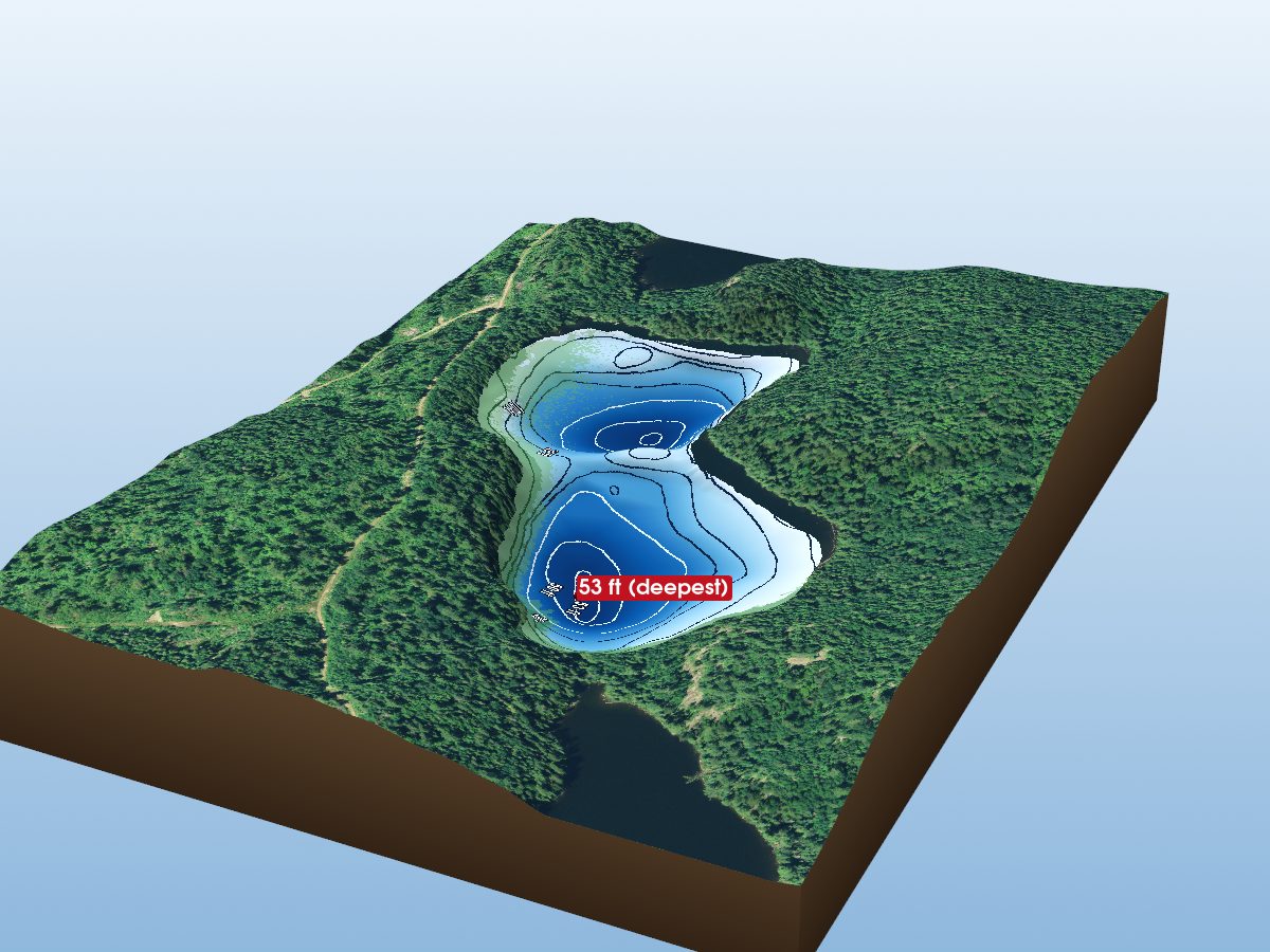 Depth map of Sam Lake