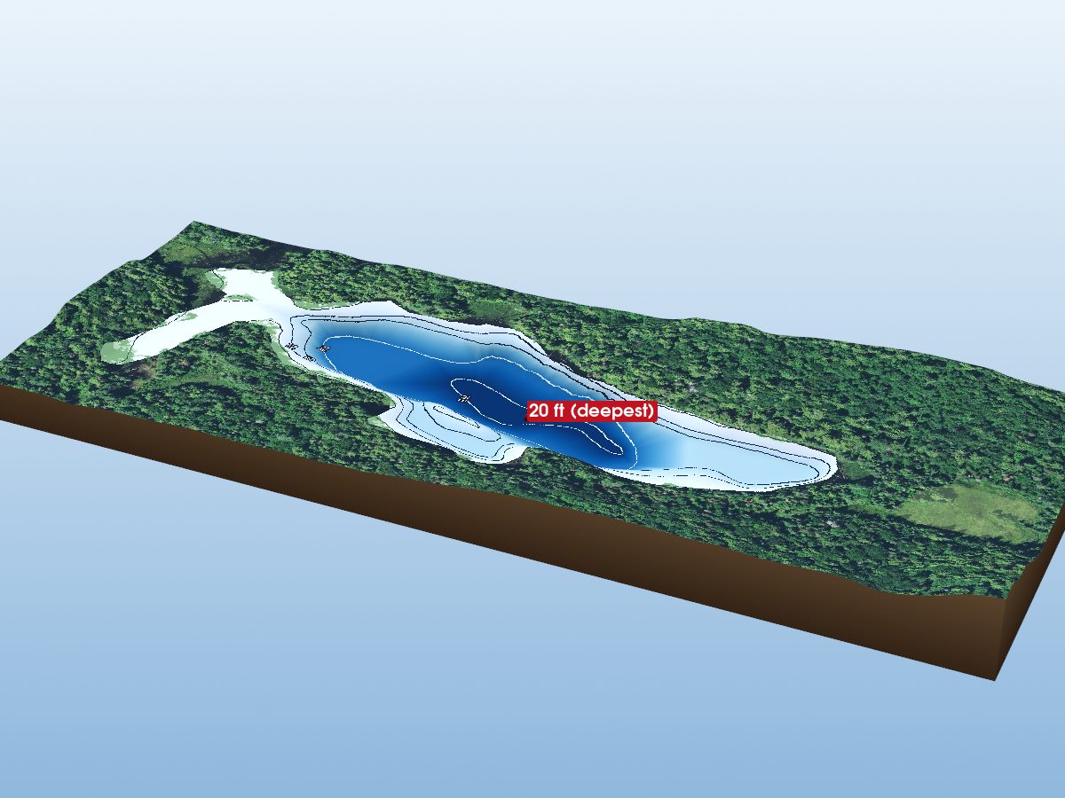 Depth map of Sam Lake