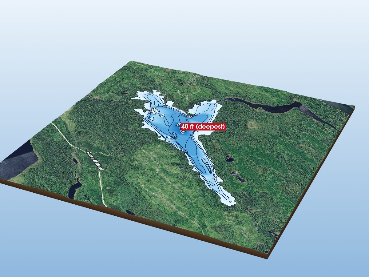 Depth map of Samuelson Lake